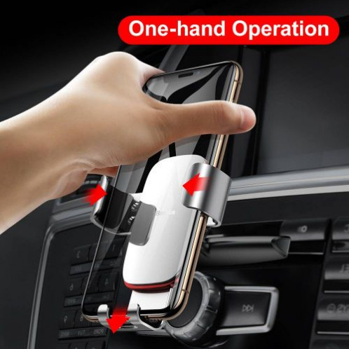 Baseus Car Mount Metal Age Gravity Phone holder (CD Version) Silver (SUYL-J0S) DA565538-08