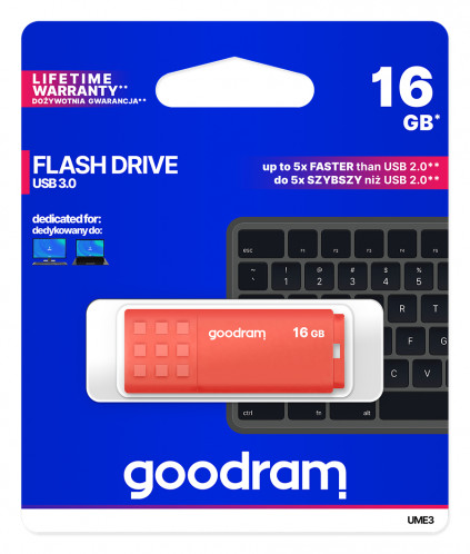 GOODRAM UME3 USB 3.0 16GB orange 684371-06