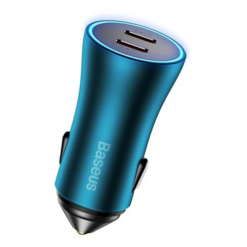 Baseus Car Charger Golden Contactor Pro fast Charger C+C 40W Blue (CGJP000003) DA82291-015