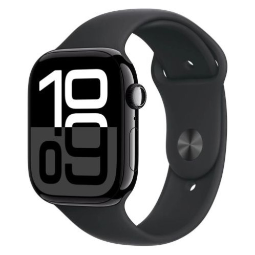 Apple Watch Series 10 GPS 42mm Jet Black Alu Case, Black Sport Band S/M EU MWWE3 DP34000265-01