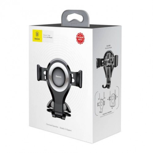Baseus Car Mount Osculum Type Gravity Black/Silver (SUYL-XP0S) DA42761-012