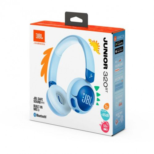 JBL JR320BT Bluetooth Wireless On-Ear Headphones for Kids Blue EU DB3400682-02