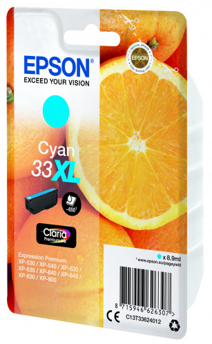 Epson cyan Claria Premium 33 XL T 3362 268165-05