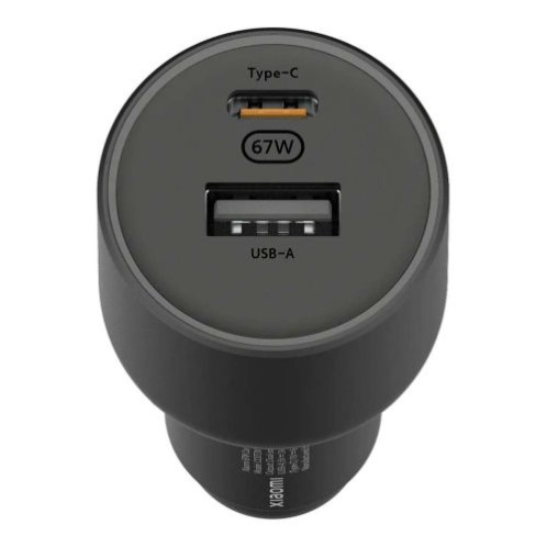 Xiaomi Mi Car Charger 67W USB-A + Type-C Black EU BHR6814GL DI1600925-03