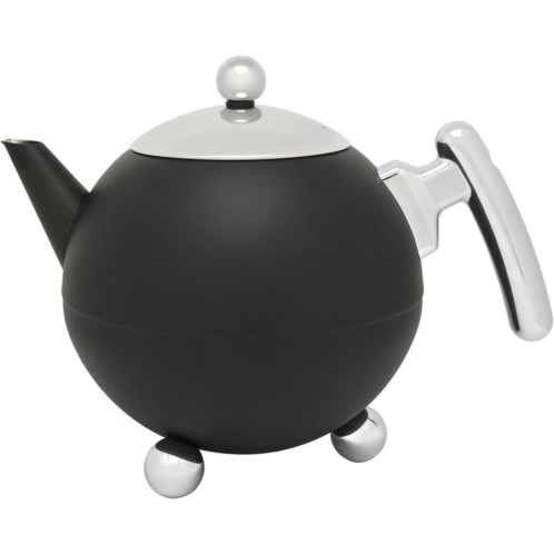 Bredemeijer Théière Bella Ronde 1,2l noir mat / chromé 101006 522615-05
