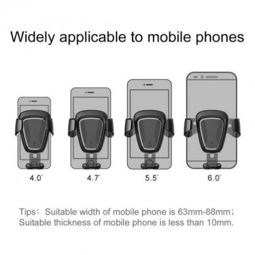 Baseus Car Mount Gravity Phone holder Black (SUYL-01) DA389943-012