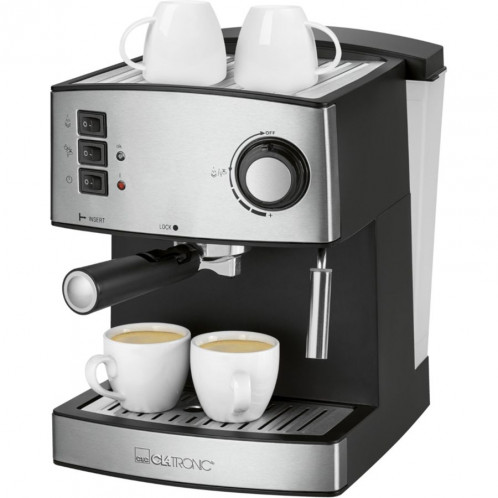 Clatronic ES 3643 noir-inox Machine espresso 15 Bar 771206-06