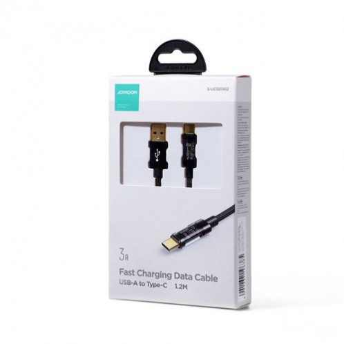 Joyroom USB Type-C Data Cable, 3A, 1.2m, Black (S-UC027A12) DO279798-02