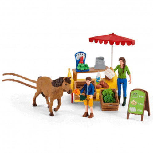 Schleich Vie à la ferme 42528 Etal mobile de la ferme 607273-027