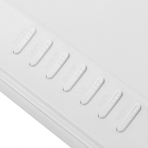 Écran LED de 14 pouces Cadre photo numérique multimédia avec support et lecteur de musique et de film, Prise en charge de l'entrée USB / SD / MS / MMC (blanc) S0229W1-08