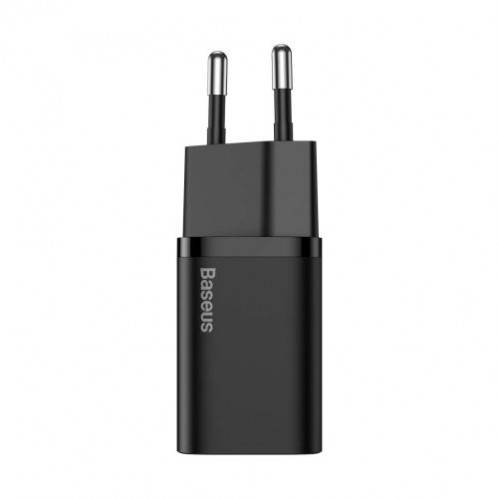 Baseus Travel Charger set Super Si 1C QC (With Mini Black Cable Type-C to Type-C 3A 1m) 25W EU Black (TZCCSUP-L01) DA806968-014