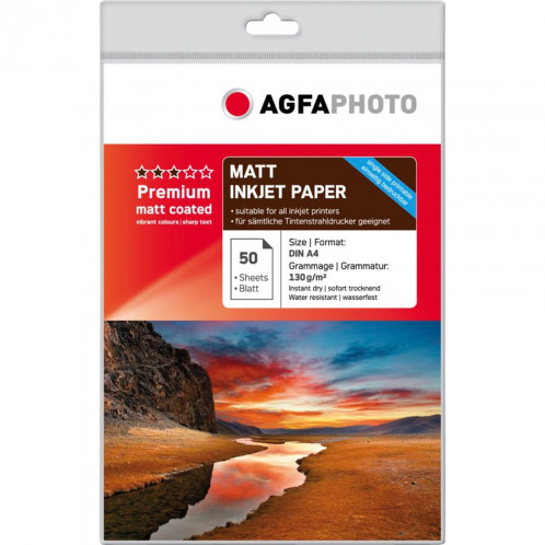 AgfaPhoto Premium mat Coated 130g A4 50 feuilles 674023-01