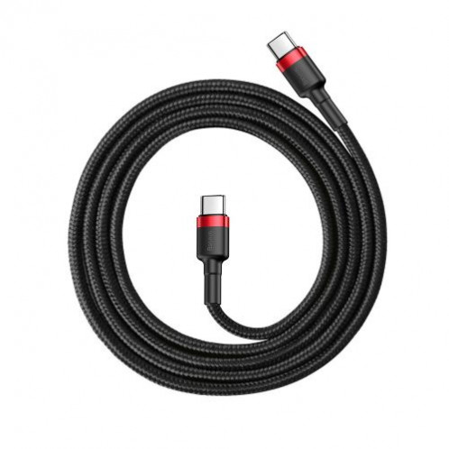 Baseus Type-C Type-C cable Cafule PD2.0 60W Flash charging (20V 3A) 1m Red/Black (CATKLF-G91) DA207856-014