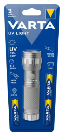 Varta lampe de poche UV avec 3 batteries AAA 15638101421 640558-02
