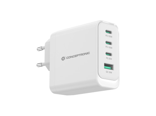 Conceptronic ALTHEA22W100 Chargeur 4-Port 100W GaN USB PD 134936-04