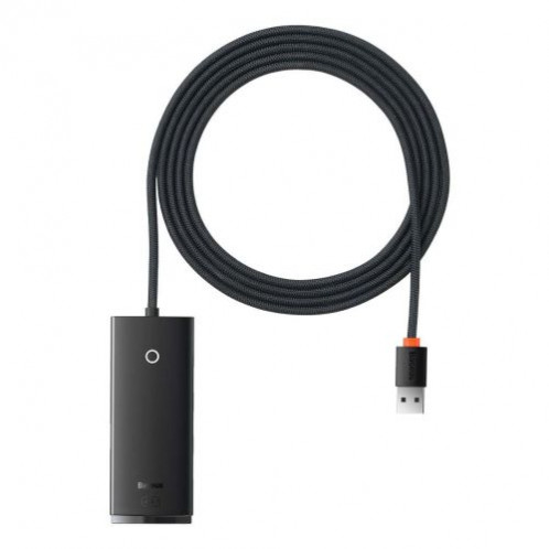 Baseus HUB Lite Series 4-in-1 adapter (USB-A to 4xUSB-A 3.0 5Gb/s) cable 2m, Black (WKQX030201) DA919671-09