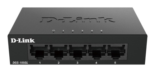 D-Link DGS-105GL/E 5-Port Layer2 Gb Light noir sans IGMP 158925-04