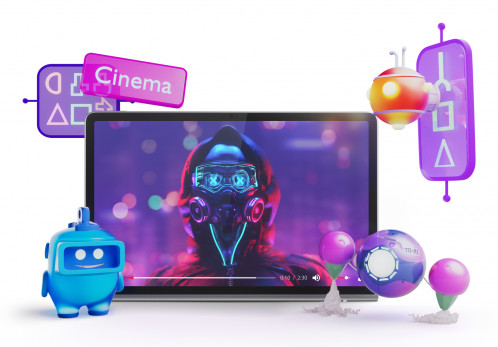Lenovo Tab Plus + pochette 8GB 128GB gris 121587-031