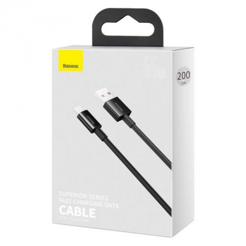 Baseus Type-C Superior series fast charging data cable 66W (11V/6A) 2m Black (CATYS-A01) DA238516-011