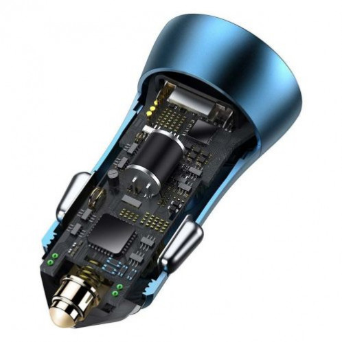 Baseus Car Charger Golden Contactor Pro Fast Type C / USB 40W, PD 3.0, QC 4.0+ SCP, FCP, AFC, Blue (CCJD-03) DA628754-015