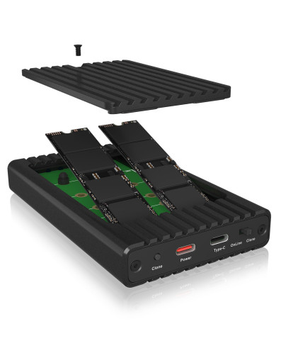 ICY BOX IB-2817MCL-C31 Station de clonage M2 NVMe SSD 839890-07