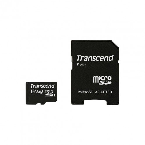 Transcend microSDHC 32GB Class 10 + adaptateur SD 586635-03