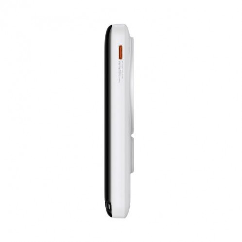 Baseus Power Bank Magnetic Wireless charging (With Xiaobai Type-C to Type-C 60W(20V/3A) 0.5m) MagSafe 15W / PD 20W, 10000 mAh, White (PPCX000202) DA3037302-019