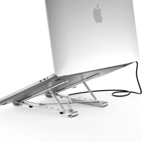 Choetech stand multifunctional station for laptop PD / USB-C HDMI (4K / 30Hz) / 2xUSB-A / 1xUSB-C / 1xSD / 1xTF black (HUB-M43) DH3696460-02