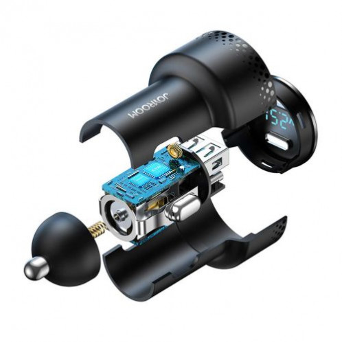 Joyroom Car Charger with Digital Display, U+C, QC 3.0, PD, 70W, Black (JR-CCD02) DO697526-017