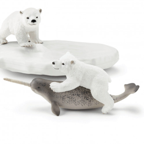Schleich Animaux sauvages 42531 Glissade des ours polaires 607280-011