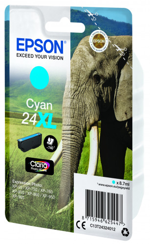 Epson XL cyan Claria Photo HD T 243 T 2432 267857-05