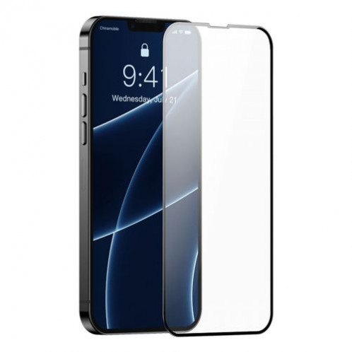 Baseus iPhone 13 mini 0.4 mm CW-HY Full-screen, Full-glass, Corning Tempered Glass (2pcs/pack+Pasting Artifact) Black (SGQP040001) DA630508-014