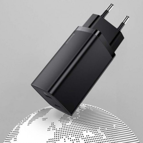 Baseus Travel Charger GaN2 Lite Quick Charger C+U QC 3.0 PD 3.0 65W EU Black (CCGAN2L-B01) DA1879653-013