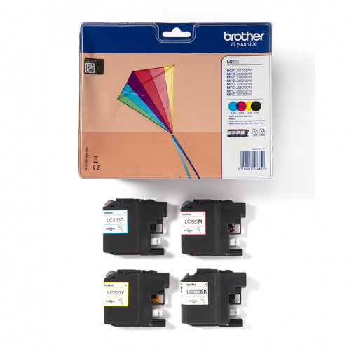 Brother LC-223 Value Pack N/C/M/J 876029-04
