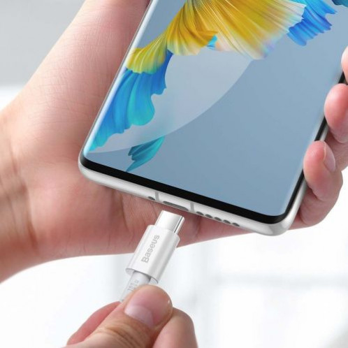 Baseus Type-C Type-C Superior cable Quick Charge / Power Delivery / FCP 100W 5A 20V 2m white (CATYS-C02) DA370770-020