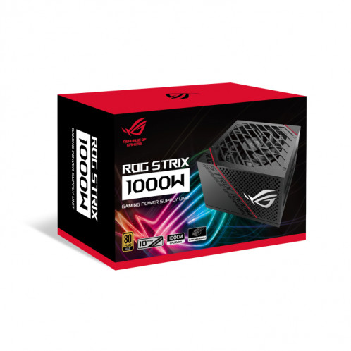 Asus Bloc d'alimentation ROG Strix 1000 + câble 16Pin, gold 864348-015