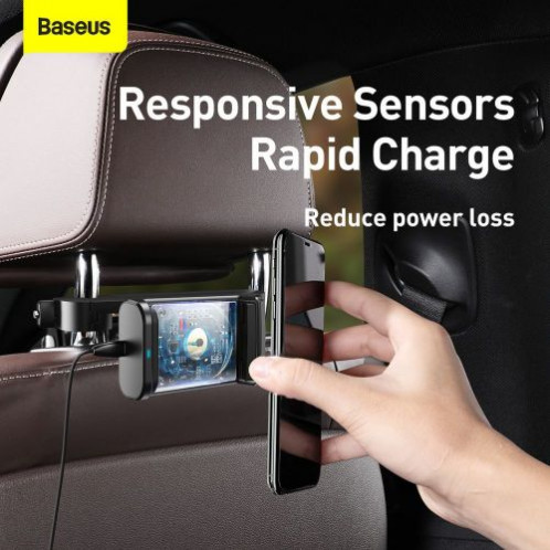 Baseus Car Mount Wireless Charger Energy Storage Backseat phone holder 15W Black (WXHZ-01) DA690844-018