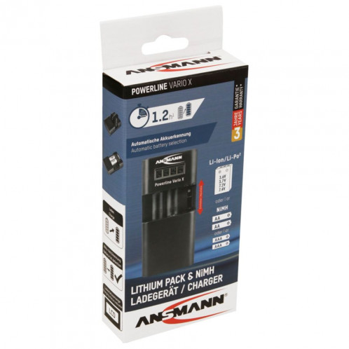 Ansmann Powerline Vario X Chargeur universel 1001-0085 683972-06