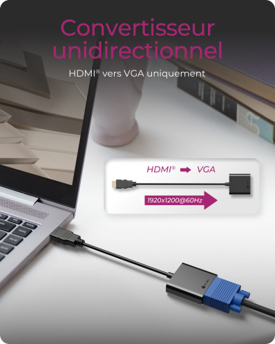 ICY BOX IB-AC502a HDMI A-Typ zu VGA adaptateur 192602-07