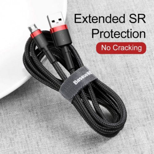 Baseus Micro USB Cafule Cable 1.5A 2m Red + Black (CAMKLF-C91) DA231456-08