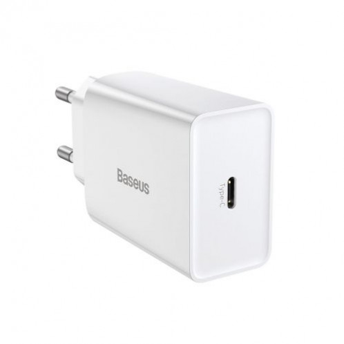 Baseus Travel Charger Speed Mini 1C Quick Charger 20W EU White (CCFS-SN02) DA582616-015