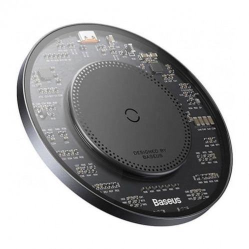 Baseus Wireless Charger BS-W530 PD 15W with Type-C cable PD 24W, 1m, Black (CCJJ050001) DA864215-04