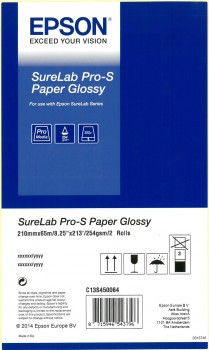 1x2 Epson SureLab Pro-S papier brillant A4 x 65 m 252 g 442808-01