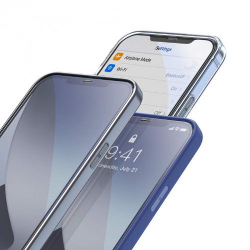 Baseus iPhone 12 mini 0.25 mm Full-screen full-glass Tempered Glass (2pcs) Black (SGAPIPH54N-KC01) DA18154-016