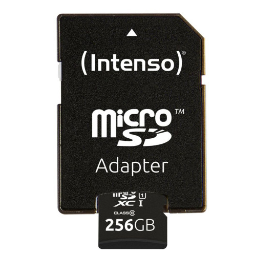 Intenso microSDXC Cartes 256GB C10 UHS-I Premium + adapt. 486075-04