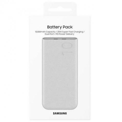 Samsung Power Bank Quick Charge C+C (with Type-C to Type-C cable 0.2m), 25W, 10000 mAh, Beige (EB-P3400XUEGEU) DA1990941-05