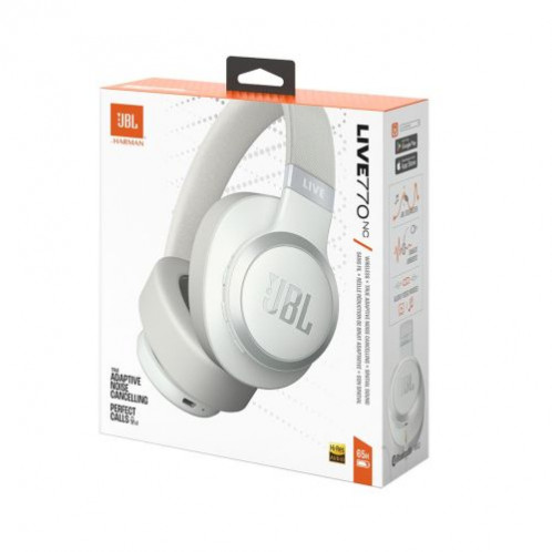 JBL LIVE 770NC Bluetooth Wireless On-Ear Headphones White EU DB9500680-06