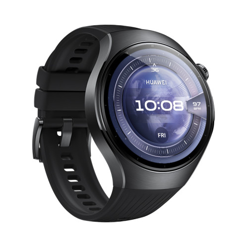 Huawei Watch 5 46mm noir Bracelet en fluoroÃ©lastomÃ¨re 169082-07