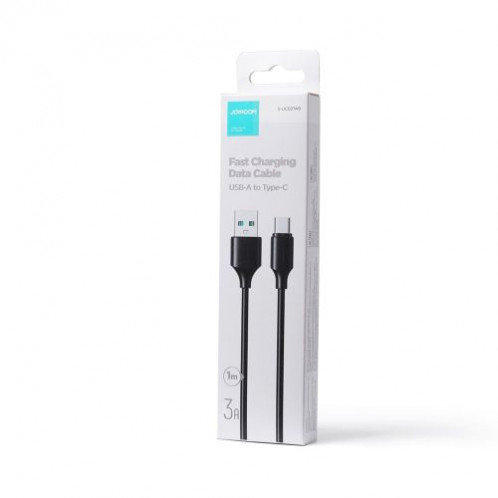 Joyroom USB Type-C Data Cable, 3A, 480Mb/s, 1m, Black (S-UC027A9) DO064346-02