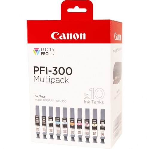 Canon PFI-300 Multipack MBK/PBK/C/M/Y/PC/PM/R/GY/CO 681228-00